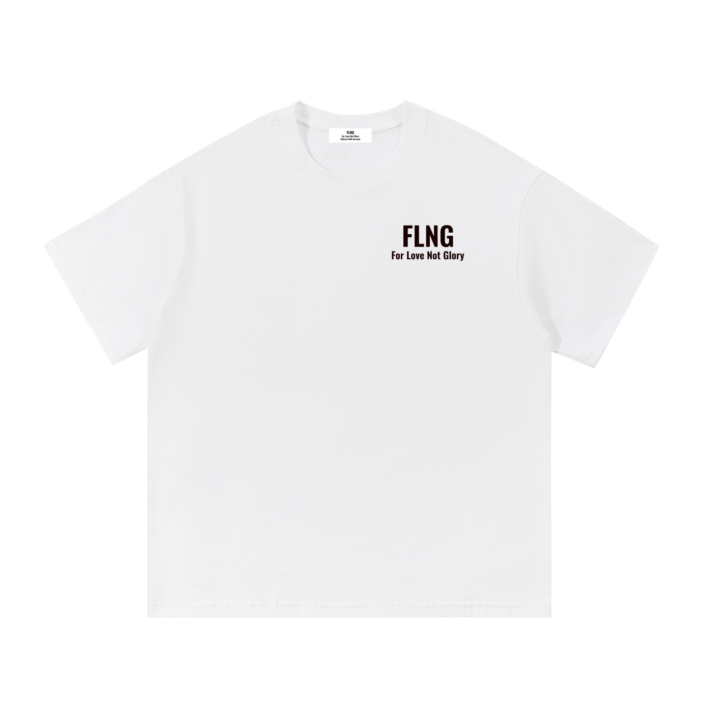 FLNG Basic Print Cotton T Shirt