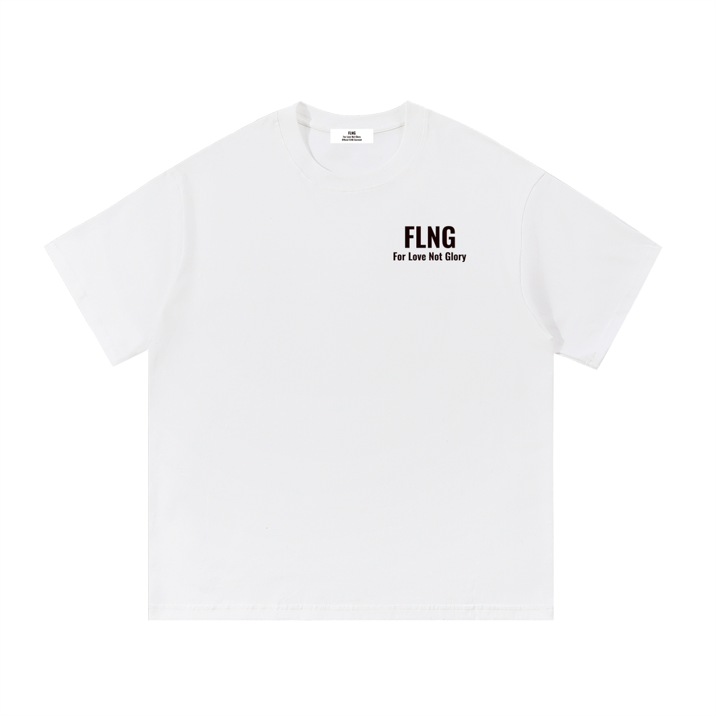 FLNG Basic Print Cotton T Shirt